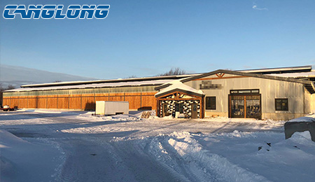Our cowshed project in Canada has been put into use and won five-star praise from our customer