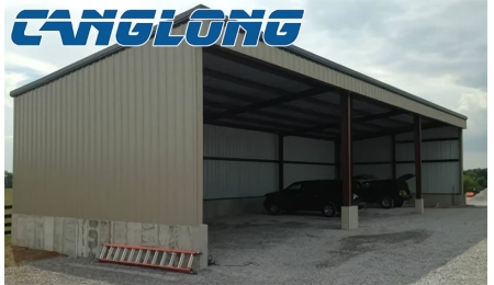 What are the advantages of single slope steel structure garage?
