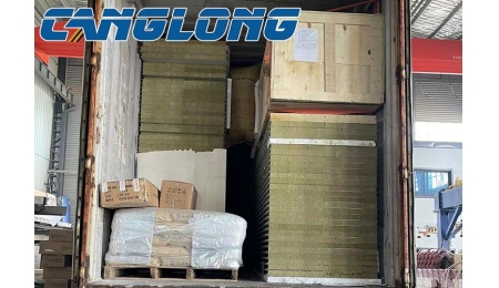 50mm thick rock wool insulation board sent to Jordan
