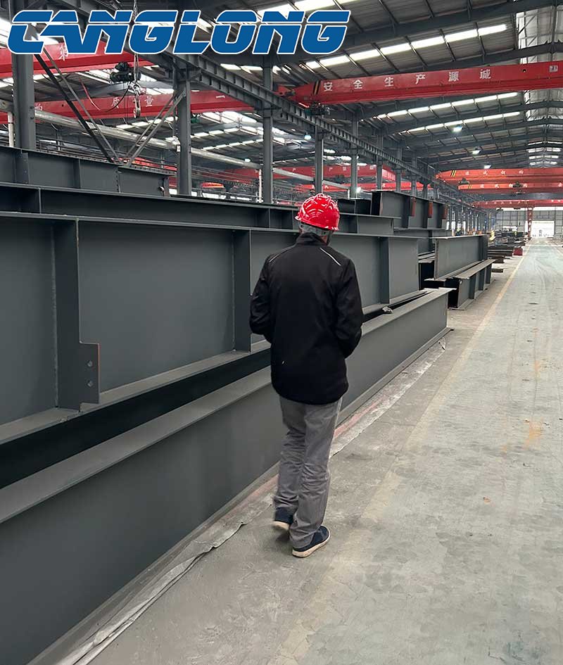 Brunei customer visit steel structure factory