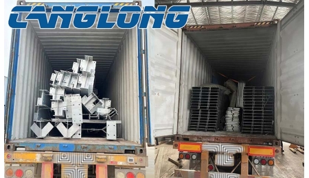 Galvanized steel structure and C-shaped steel are shipped to Fiji