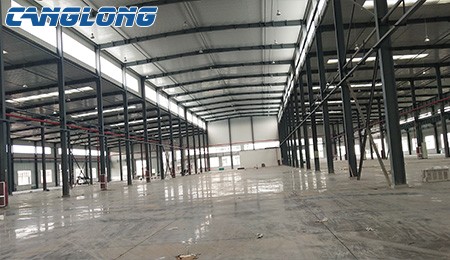 18300 Square Meters Prefab Steel Structure Logistics Warehouse Construction