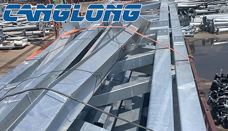 The first car of the Russian processing plant steel structure was delivered
