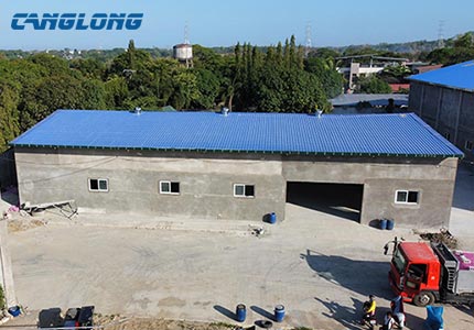 Philippine workshop roof installation