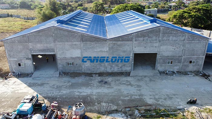 Philippine workshop roof installation