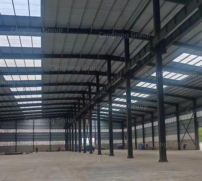 Thailand multi span steel workshop building