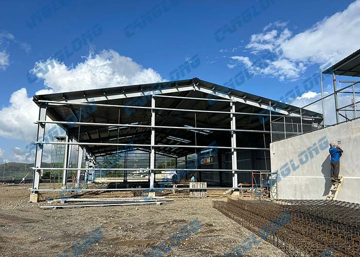 Panama 1000 ㎡ steel garage workshop