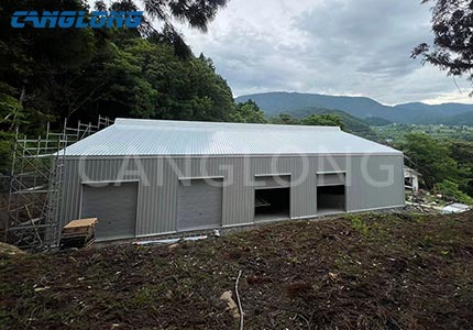 Japan 588㎡ structural steel warehouse