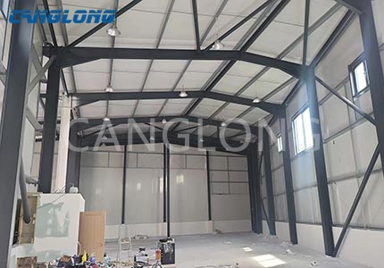 UK steel workshop pu panel installation