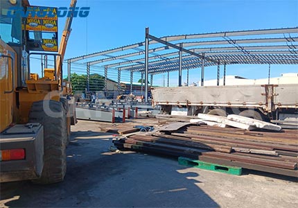 Philippine double span factory building