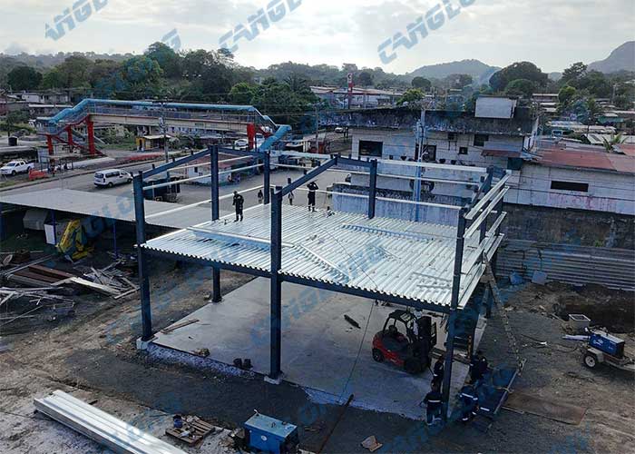 Martinique 2-story steel godown