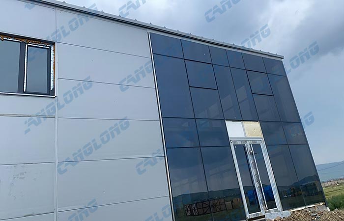 Mongolia prefabricated steel workshop