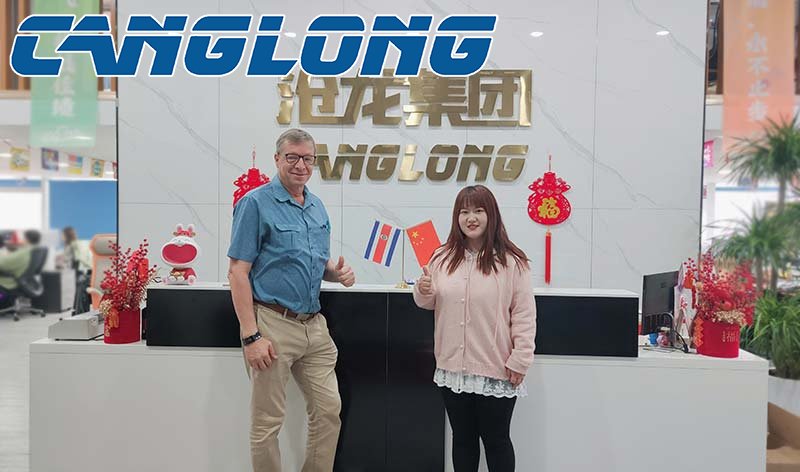 Costa Rican client visits Canglong