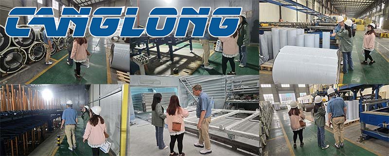 Customer visits sandwich panel production workshop