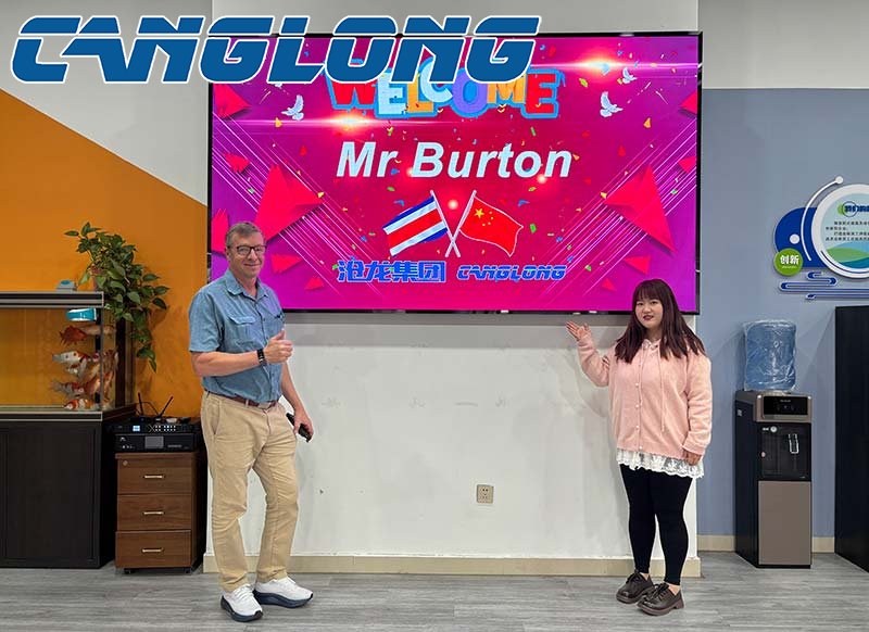 Costa Rican client visits Canglong office