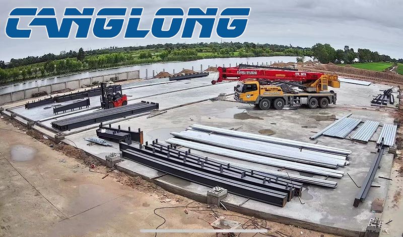 Thai factory steel structure arrives