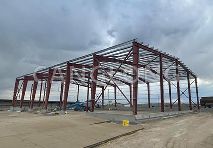 USA 120x80ft red steel building