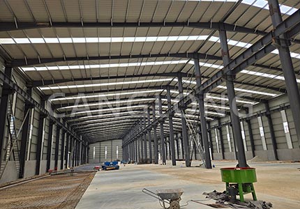 Thailand double span factory building
