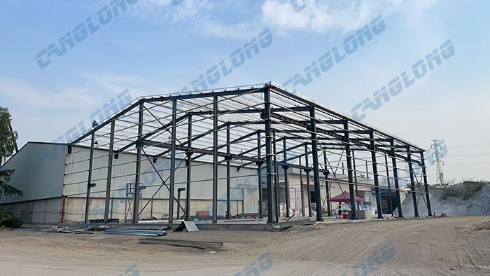 Thailand steel workshop building