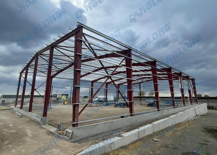 USA 120x80ft red steel building