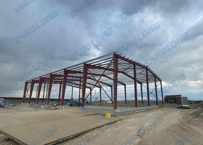 USA 120x80ft red steel building