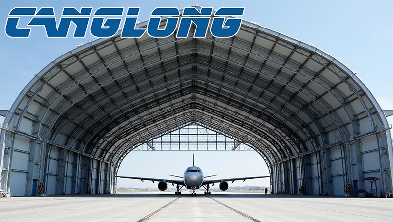 steel structure prefab hangar