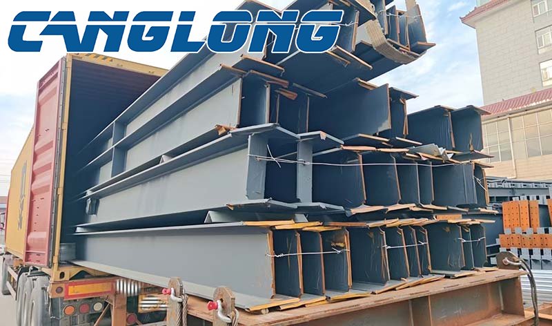 commercial building steel structure shipped