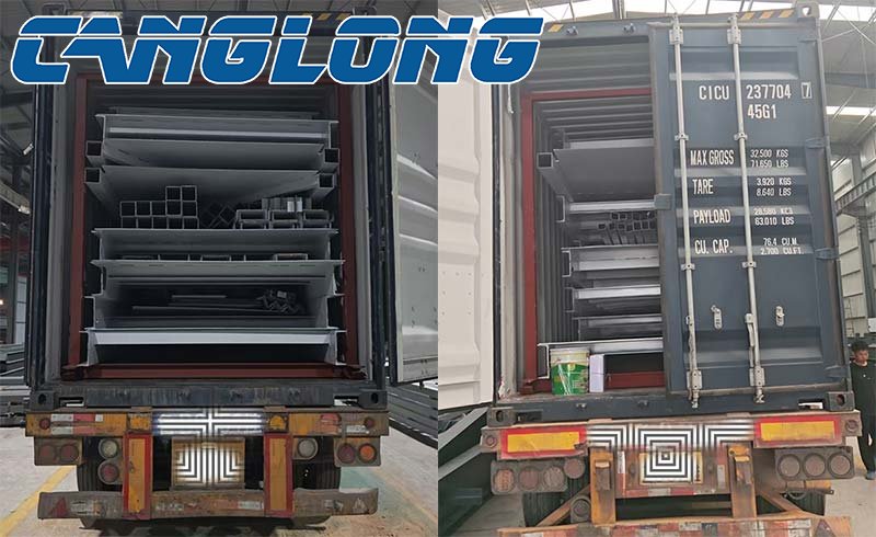 steel structure packaging and shipping