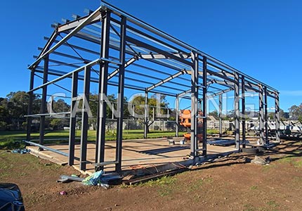 Australia 162㎡ steel warehouse with canopy