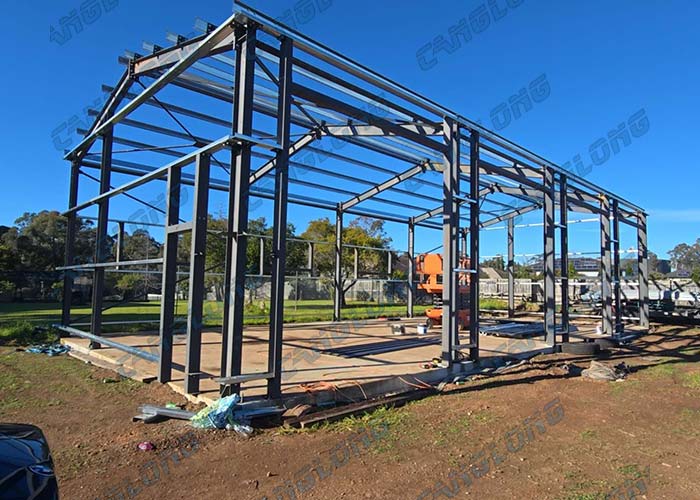 Australia 162㎡ steel warehouse with canopy
