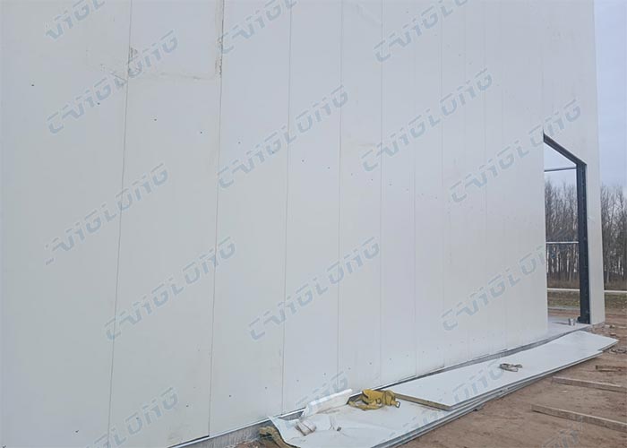 Argentina single slope steel truss building