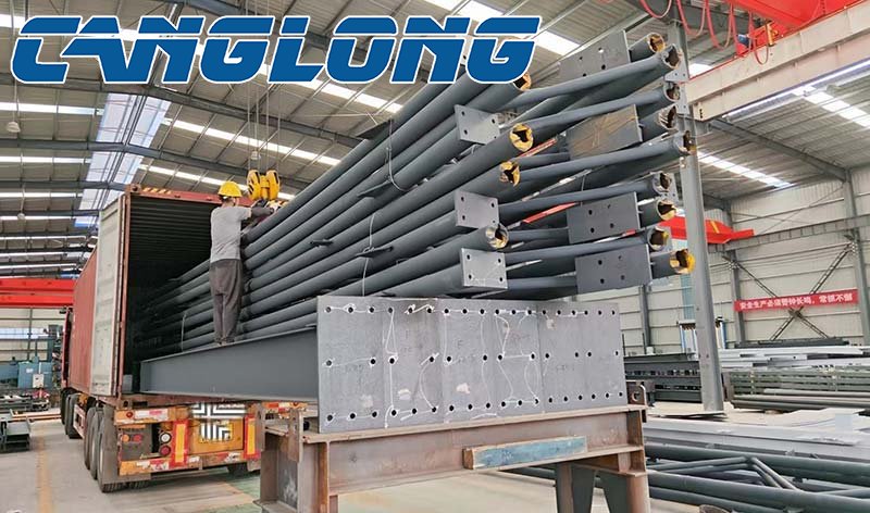 steel structure packaging and shipping