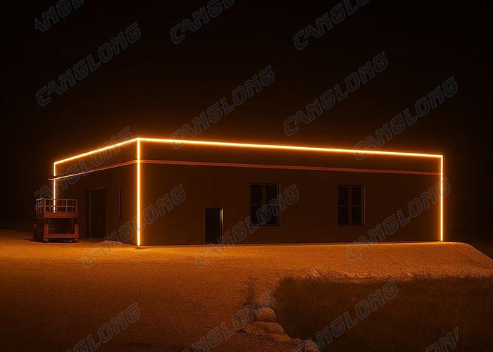 Bosnia and Herzegovina 25x25m double slope prefab warehouse