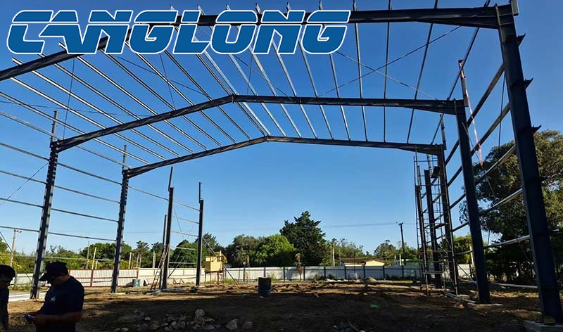 construction of steel godown