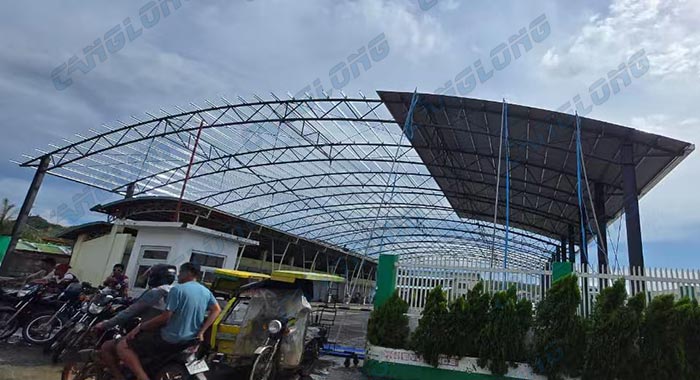Philippine arched truss steel shed