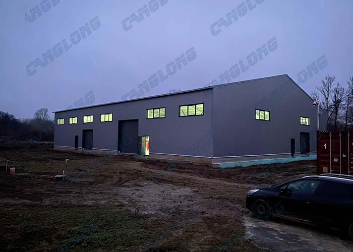 Hungary 925㎡ steel warehouse
