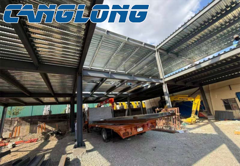 Philippine three story office building