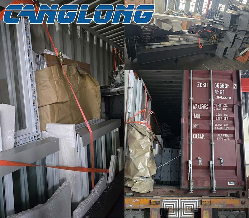 steel structure shipment for Curacao warehouse