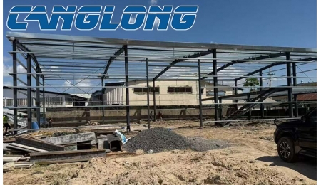 Steel structure mezzanine wareh