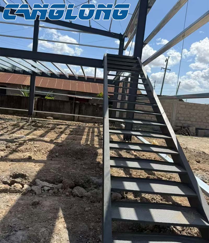 steel structure mezzanine warehouse installation