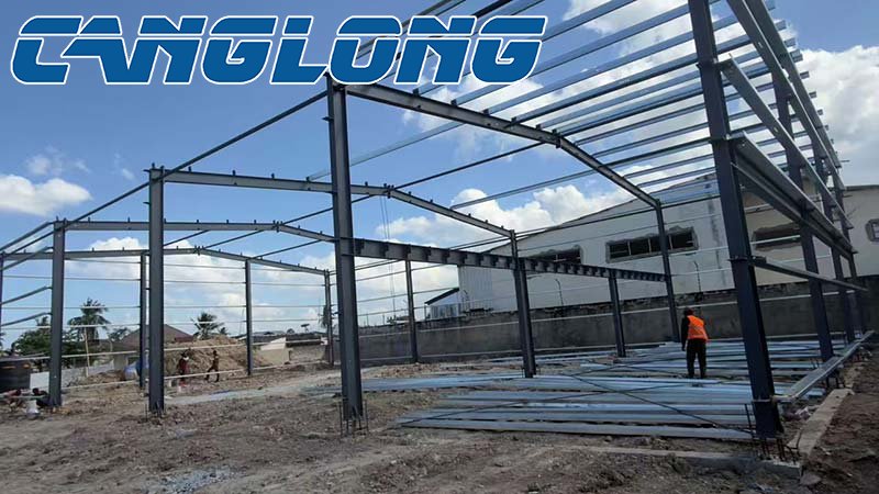 steel structure mezzanine warehouse installation